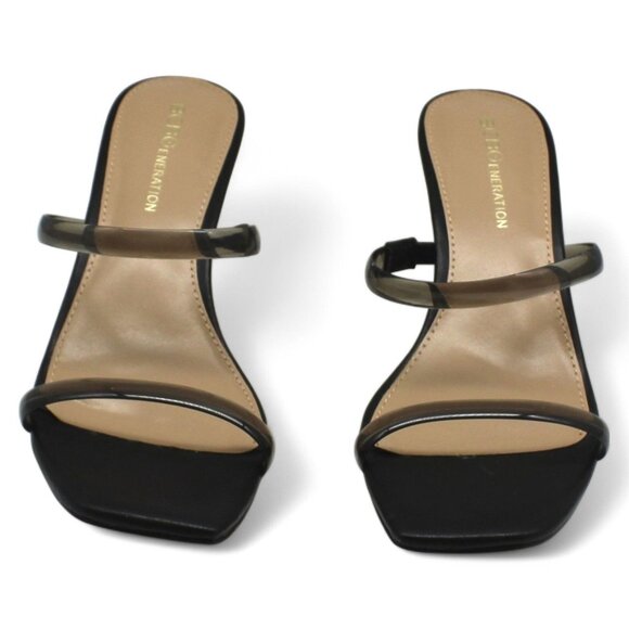 Salin Womens Double Band Open Toe Slide Sandals - Picture 2 of 7